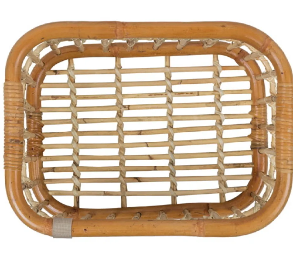 Achtermanden < Basil Green Life Rattan Fietsmand 18L - natural brown
