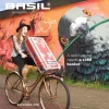 Basil Robin Fietsmand Voor 27L - silver cloud