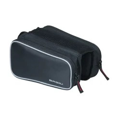 Frametassen|Top Tube Bag < Basil Sport Design Double M Tas voor de Bovenbuis - zwart