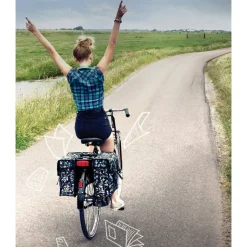 Bagagedragertassen < Basil Wanderlust Double Fietstas (Paar) - 2x17.5L - charcoal
