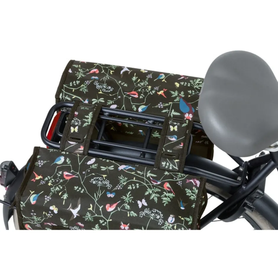 Bagagedragertassen < Basil Wanderlust Double Fietstas (Paar) - 2x17.5L - charcoal
