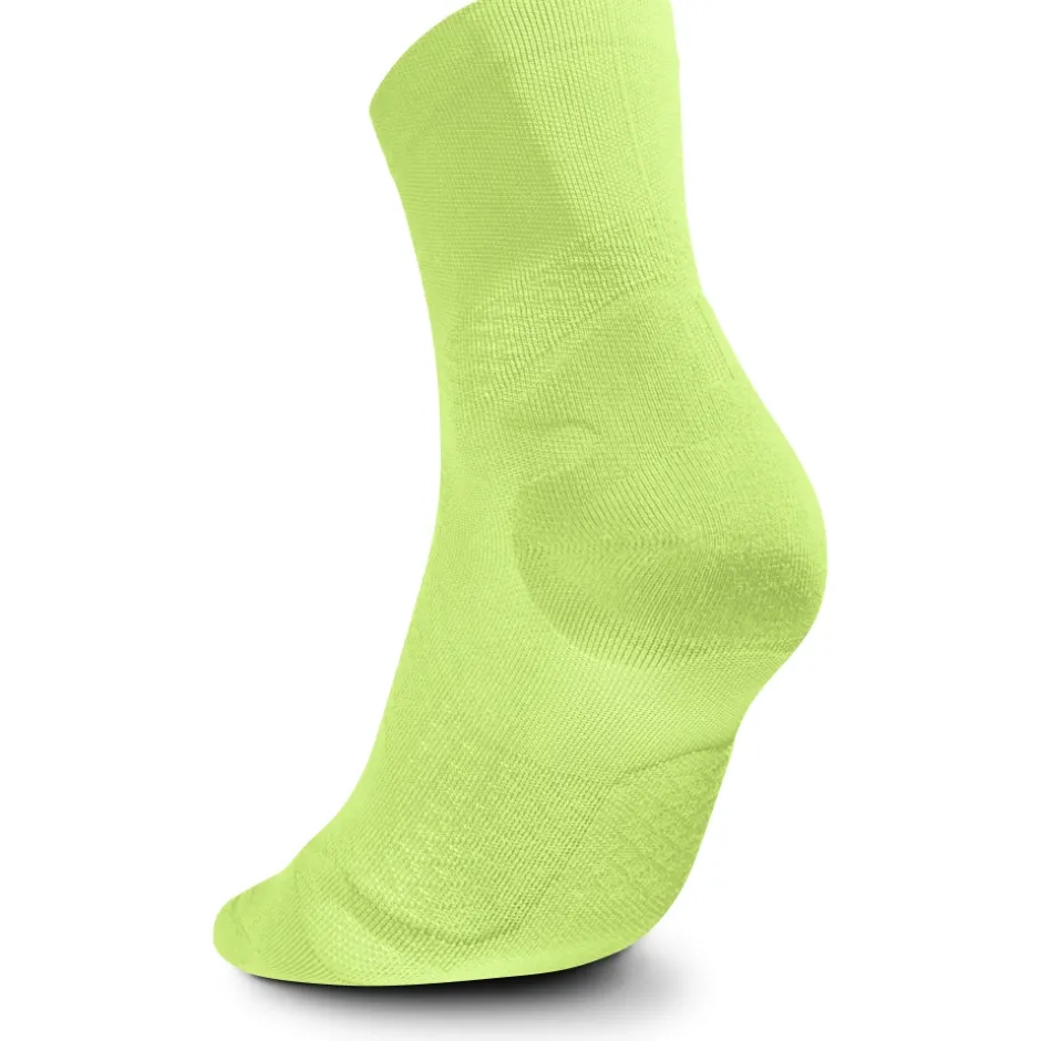 Sokken < Bauerfeind Run Ultralight Mid Cut Sokken Heren - lime green