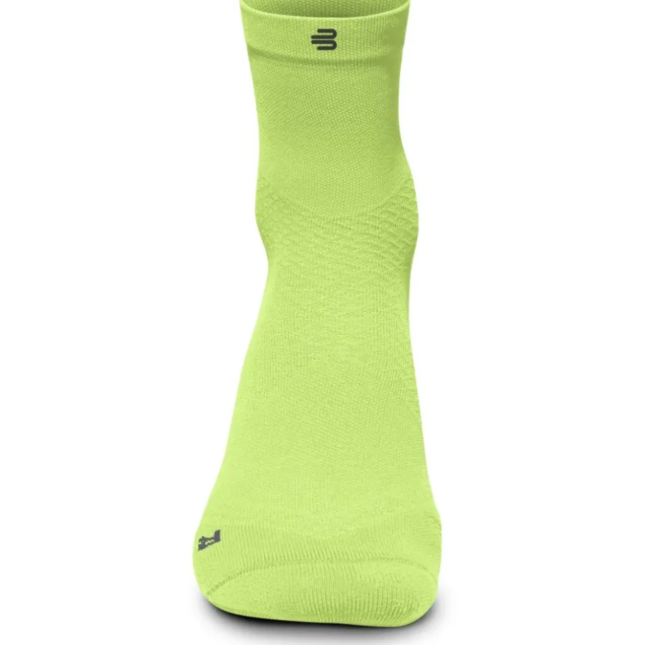 Sokken < Bauerfeind Run Ultralight Mid Cut Sokken Heren - lime green