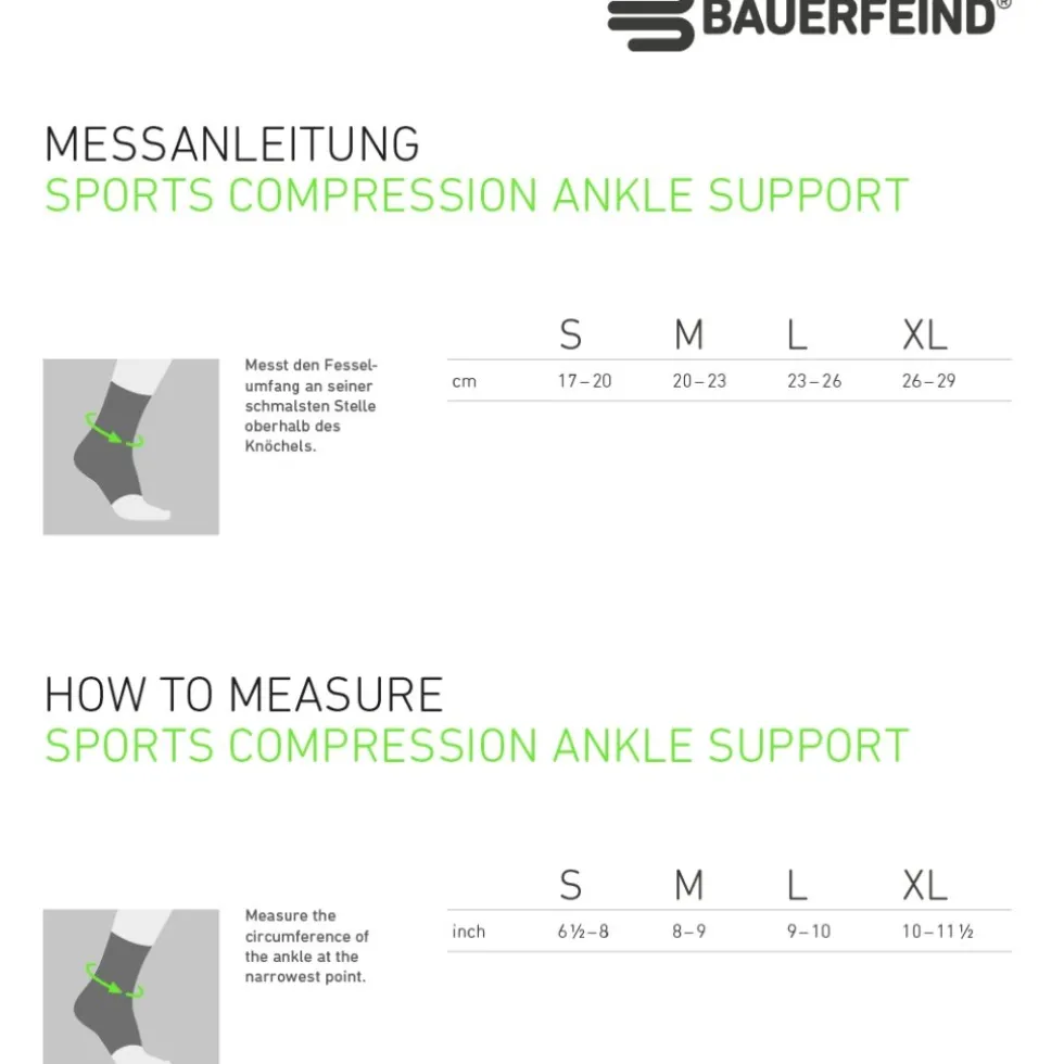 Bauerfeind Sports Compression Enkelsteun - zwart