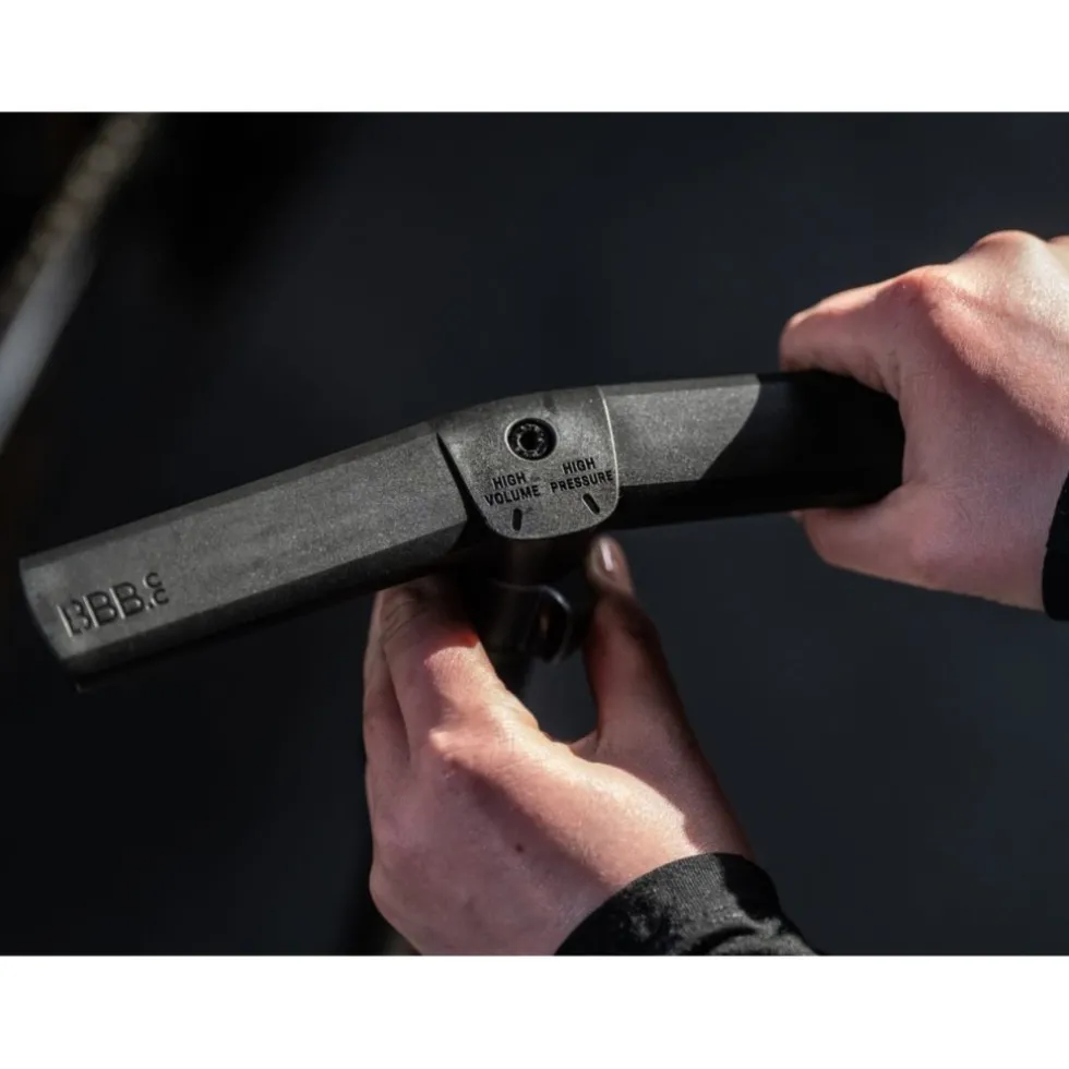 BBB Cycling AirBoost 2.0 BFP-28 Vloerpomp - zwart