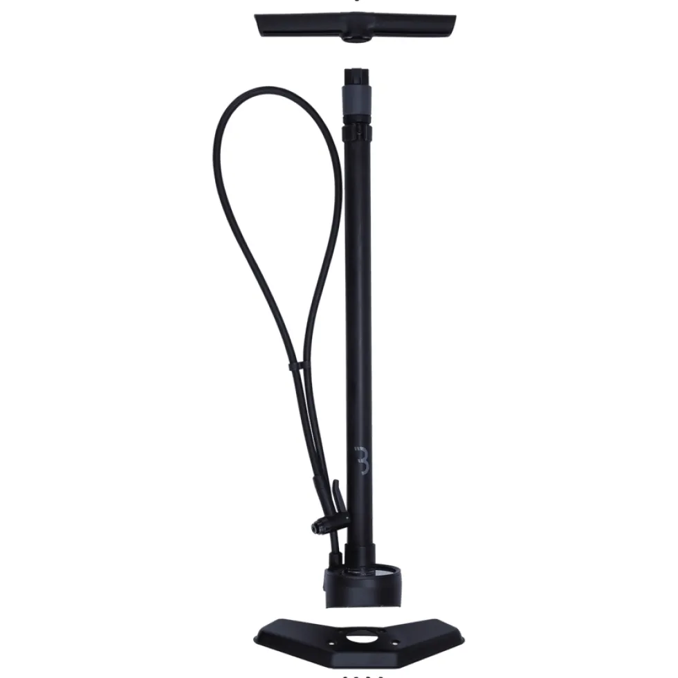 BBB Cycling AirSwitch HP/HV BFP-41 Vloerpomp - matt black