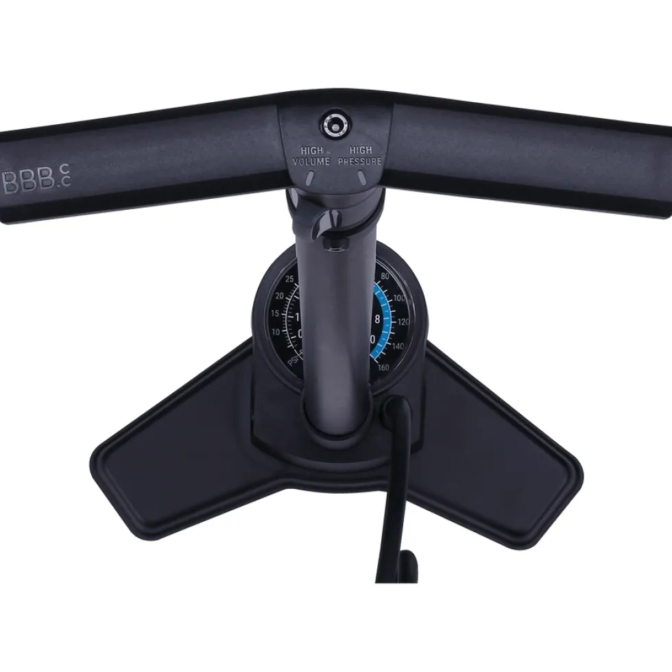 BBB Cycling AirSwitch HP/HV BFP-41 Vloerpomp - matt black