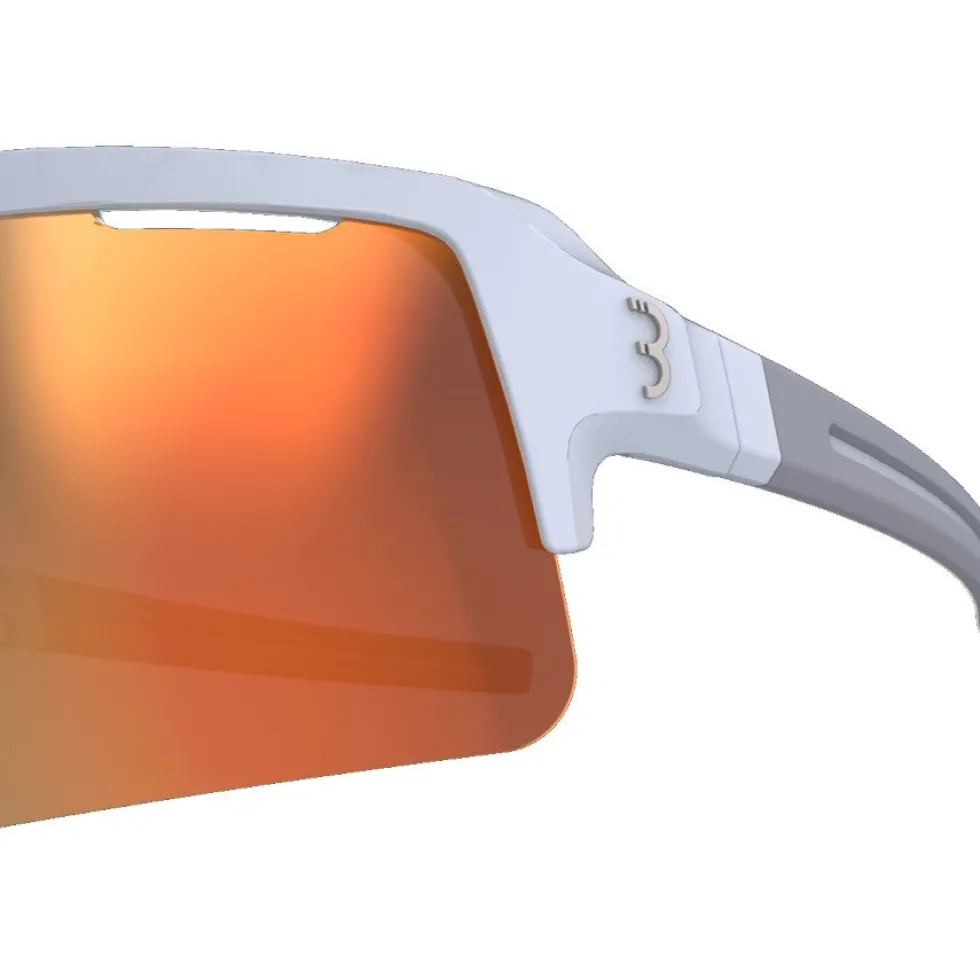 BBB Cycling Fuse BSG-65 Bril - matt white - MLC orange | yellow | clear