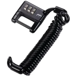 Kabelsloten|Cijfersloten < BBB Cycling MiniSafe BBL-52 120cm Spiraalkabelslot - zwart