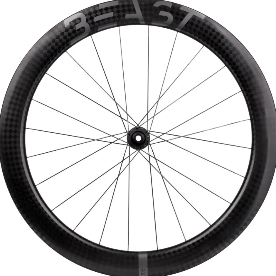 Wielen En Wielsets < Beast Components | DT Swiss - RX60 | 240 - Wielset - 28" | Carbon | Clincher | Centerlock - 12x100mm | 12x142mm - HG-EV | SQUARE black