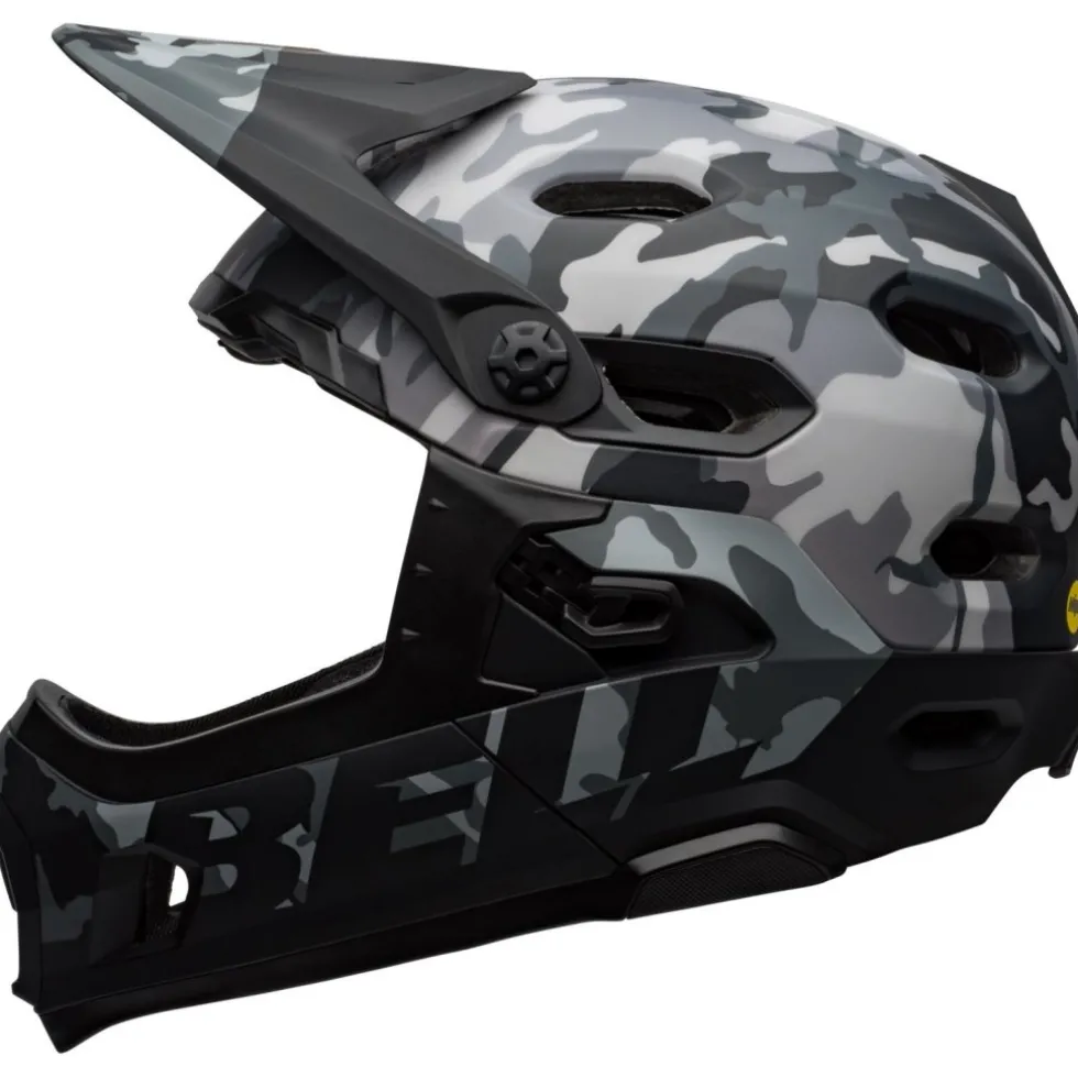 Bell Super DH Spherical Helm - matte/gloss black camo