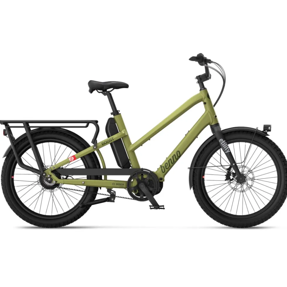 Benno Bikes BOOST EVO 7 CX - 24" Elektrische Bakfiets voor Dames - 2026 - moss green