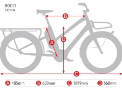 Elektrische Fietsen|Elektrische Bakfietsen < Benno Bikes BOOST EVO 7 CX - 24" Elektrische Bakfiets voor Dames - 2026 - titanium grey