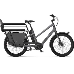 Benno Bikes BOOST EVO 7 CX Family - 24" Elektrische Bakfiets voor Dames - 2026 - anthracite grey
