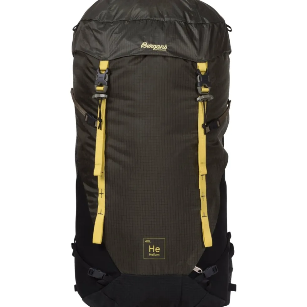 Bergans Helium V5 40L Rugzak - dark shadow grey/black/golden yellow