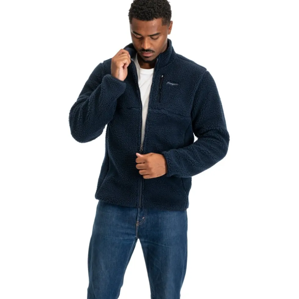 Bergans Lunnan Pile Fleece jas voor heren - navy blue