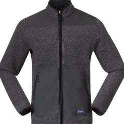 Shirts & Midlayers < Bergans Nordarka ReWoo Pie idayer Jas Heren - soid dark grey/dark shadow grey