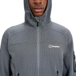 Berghaus Pravitale MTN 2.0 Fleece Jas met Capuchon Heren - Granite/Cavern