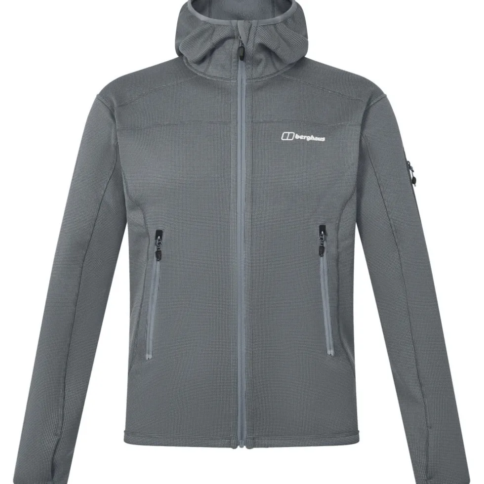 Berghaus Pravitale MTN 2.0 Fleece Jas met Capuchon Heren - Granite/Cavern