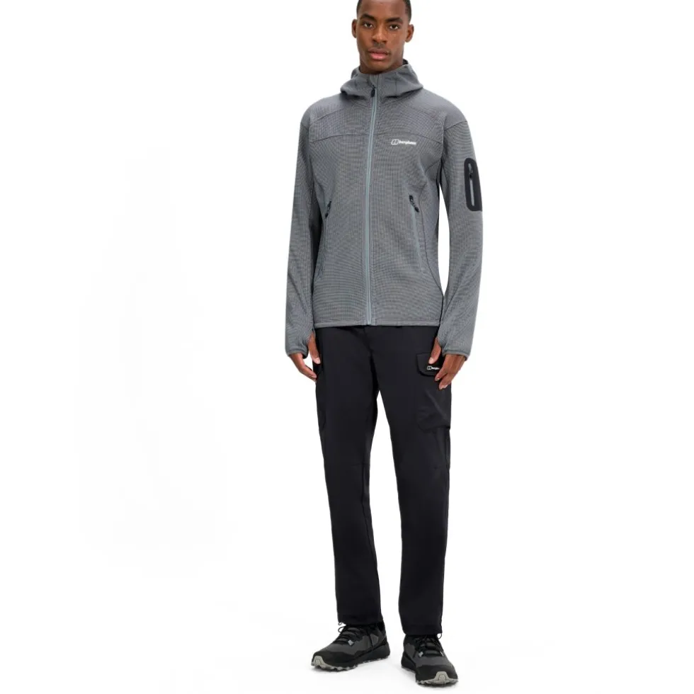 Berghaus Pravitale MTN 2.0 Fleece Jas met Capuchon Heren - Granite/Cavern
