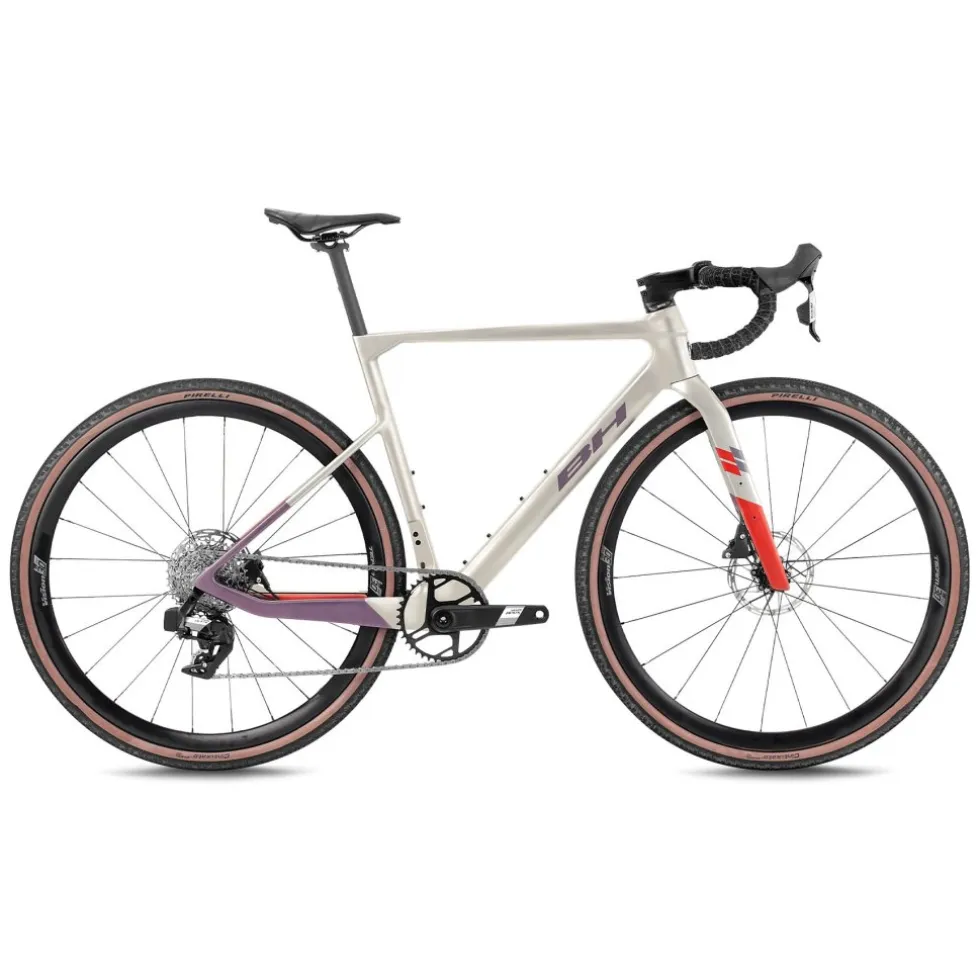 BH Bikes GRAVELX EVO 4.5 R - Carbon Gravel Bike - 2026 - pale / lavanda / dark red