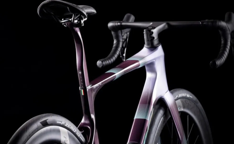 Bianchi INFINITO - Launch Edition - Ultegra Di2 - Carbon Racefiets - 2026 - grey/violet / chrome full glossy