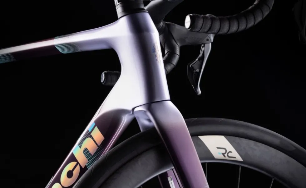 Bianchi INFINITO - Launch Edition - Ultegra Di2 - Carbon Racefiets - 2026 - grey/violet / chrome full glossy