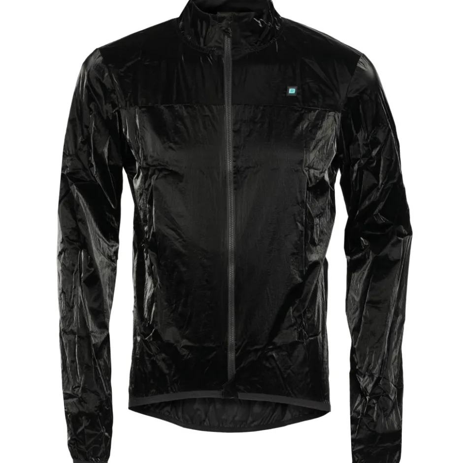 Windjacks < Biehler Sportswear Biehler Defender Phanto Stow Away Jas Heren - zwart