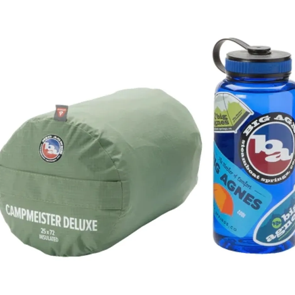 Slaapmatten < Big Agnes Campmeister Deluxe Geïsoleerd Slaapmatje - Extra Wide Long | deep lichen green