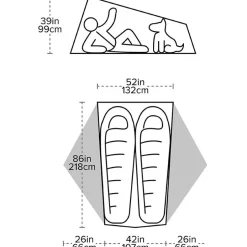 Big Agnes Tiger Wall UL2 Tent - mercury/evening primrose