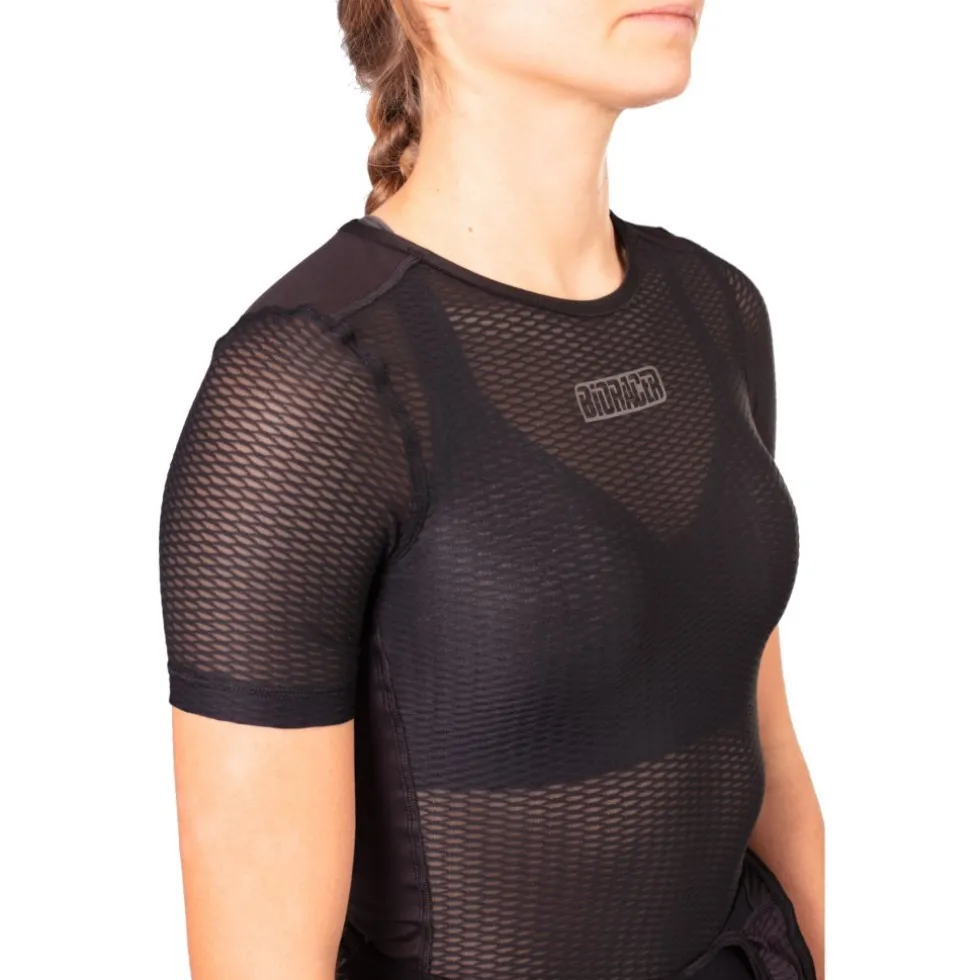 Bioracer Breeze Baselayer met korte mouwen Dames - zwart