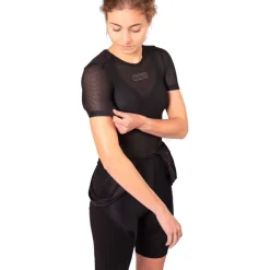 Bioracer Breeze Baselayer met korte mouwen Dames - zwart
