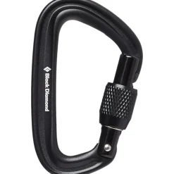 Black Diamond LiteForge Screwgate Carabiner - Black