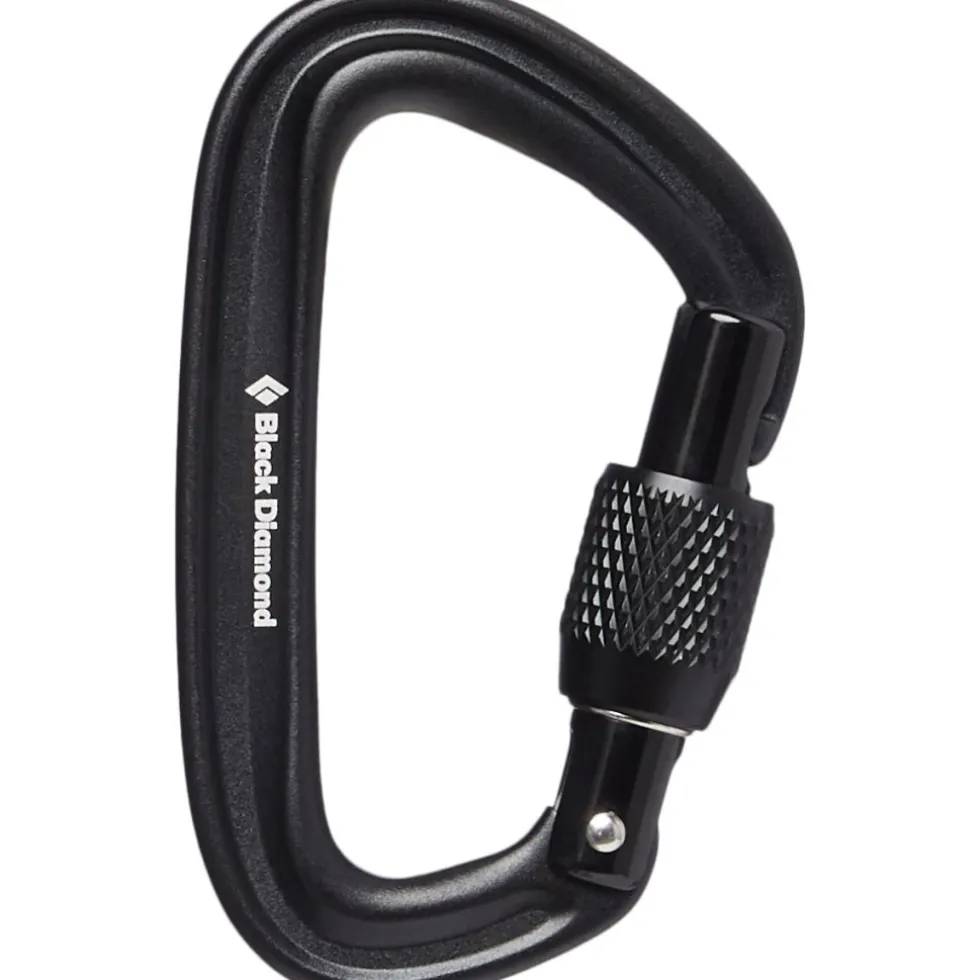 Black Diamond LiteForge Screwgate Carabiner - Black