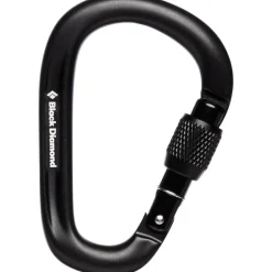Black Diamond Pearlock Screwgate HMS Carabiner - Black
