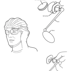 Spiegels < Blackburn Helmet Mirror - Achteruitkijkspiegel