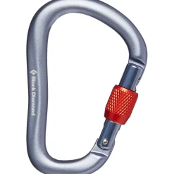 Karabijnhaken < Black Diamond RockLock Screwgate Carabiner - Gray