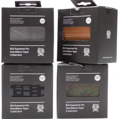 BLB Supreme Pro Faux Kunstleer Stuurlint - zwart/wit