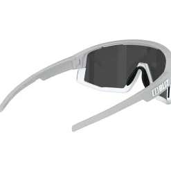 Bliz Fusion Bril - Matt Light Grey - Smoke Ice Blue Mirror