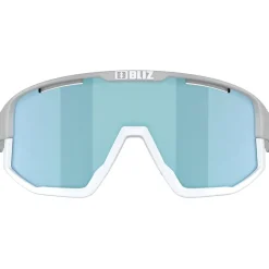 Bliz Fusion Bril - Matt Light Grey - Smoke Ice Blue Mirror