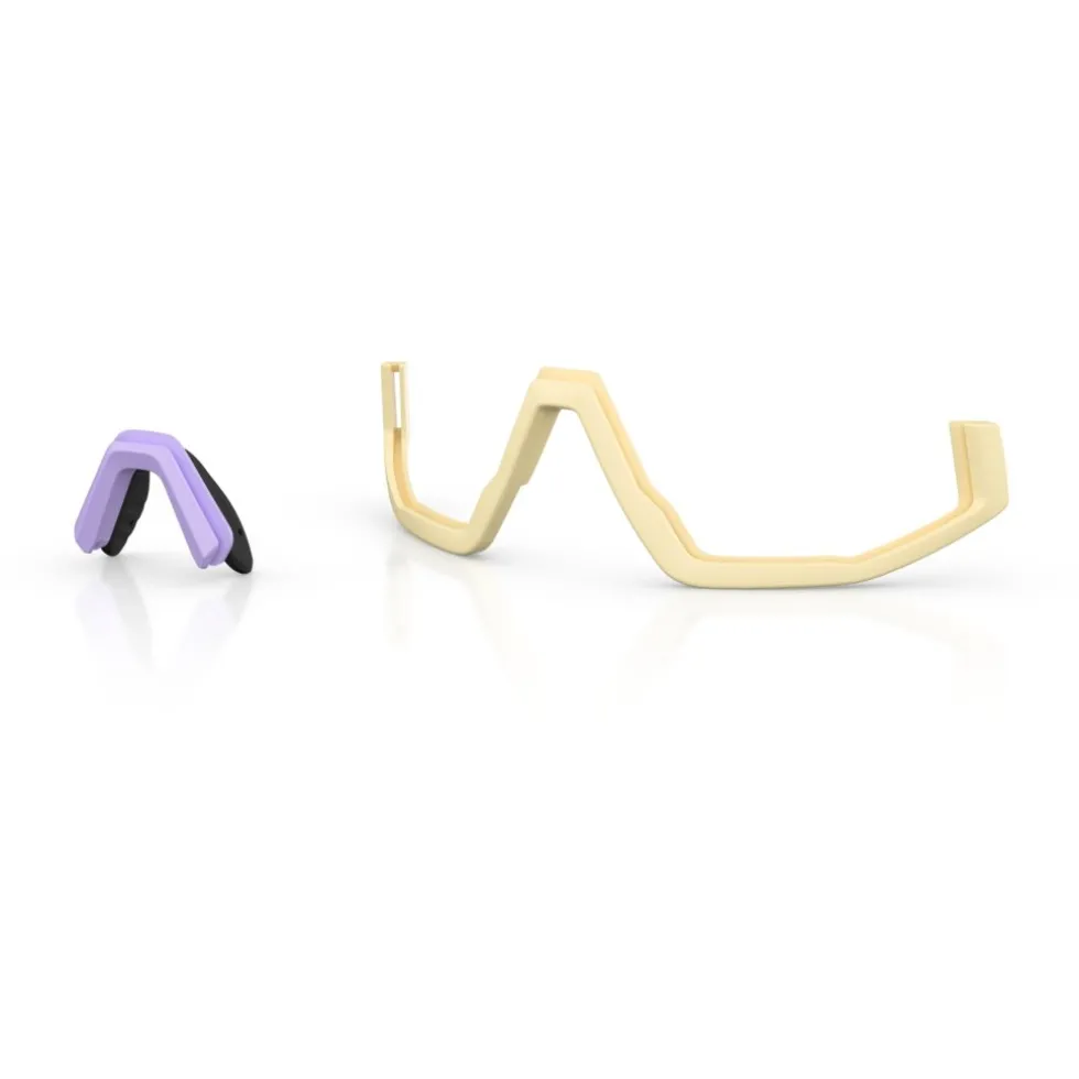Bliz Fusion Bril - Matt Pastel Purple Yellow Logo - Brown Pink Multi