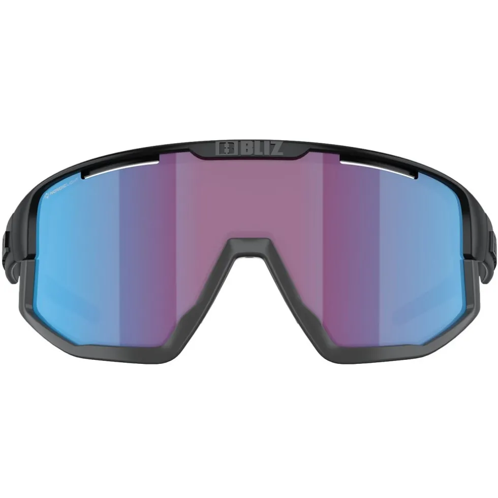 Bliz Vision Bril - Matt Black - Nordic Light Begonia Violet/Blue Multi