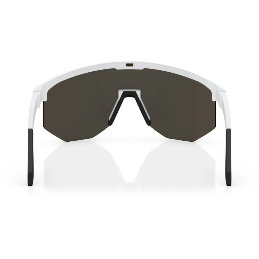 Bliz Hero Small Brillen - Matt White - Brown Blue Multi