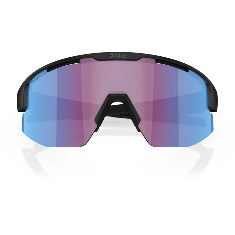Bliz Matrix Brillen - Matt Black - Nordic Light Begonia/Blue Multi