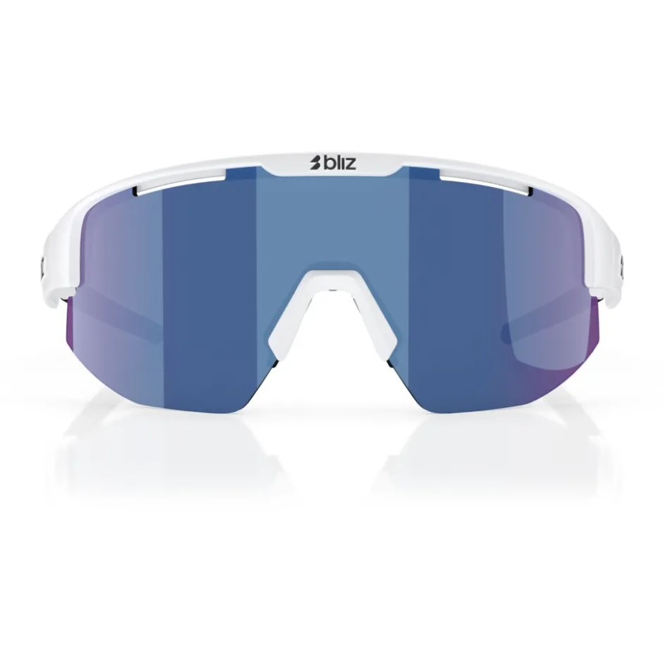 Mtb-Brillen|Racefietsbrillen < Bliz Matrix Brillen - Shiny White - Smoke Blue Multi