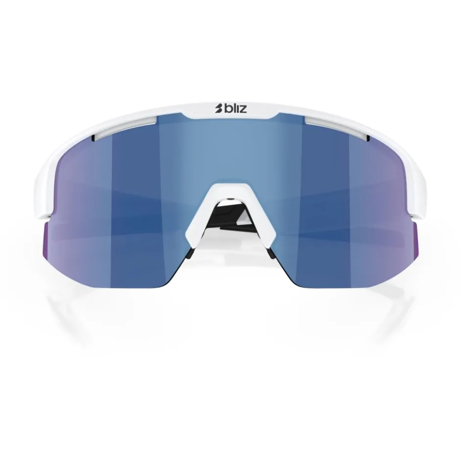 Mtb-Brillen|Racefietsbrillen < Bliz Matrix Brillen - Shiny White - Smoke Blue Multi