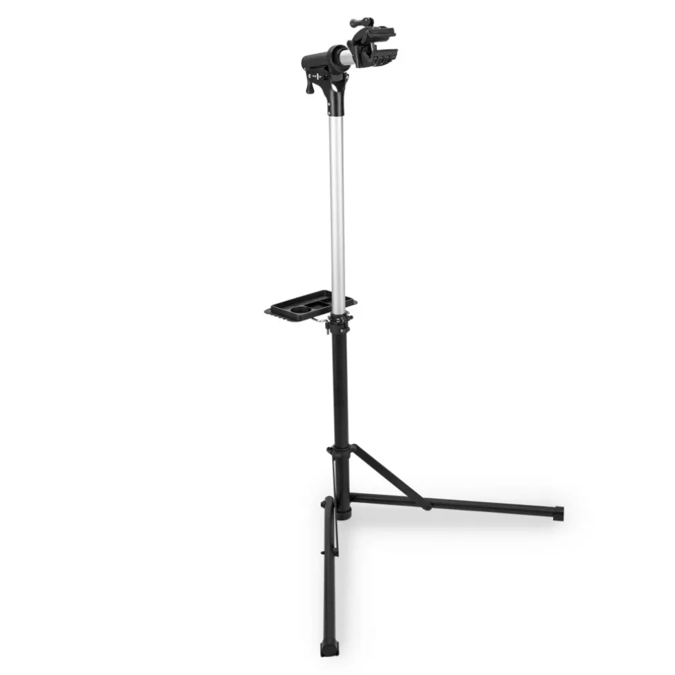 BLUECHAIN Essential Montagestandaard met Gereedschapsbak 25 kg - zwart/aluminium