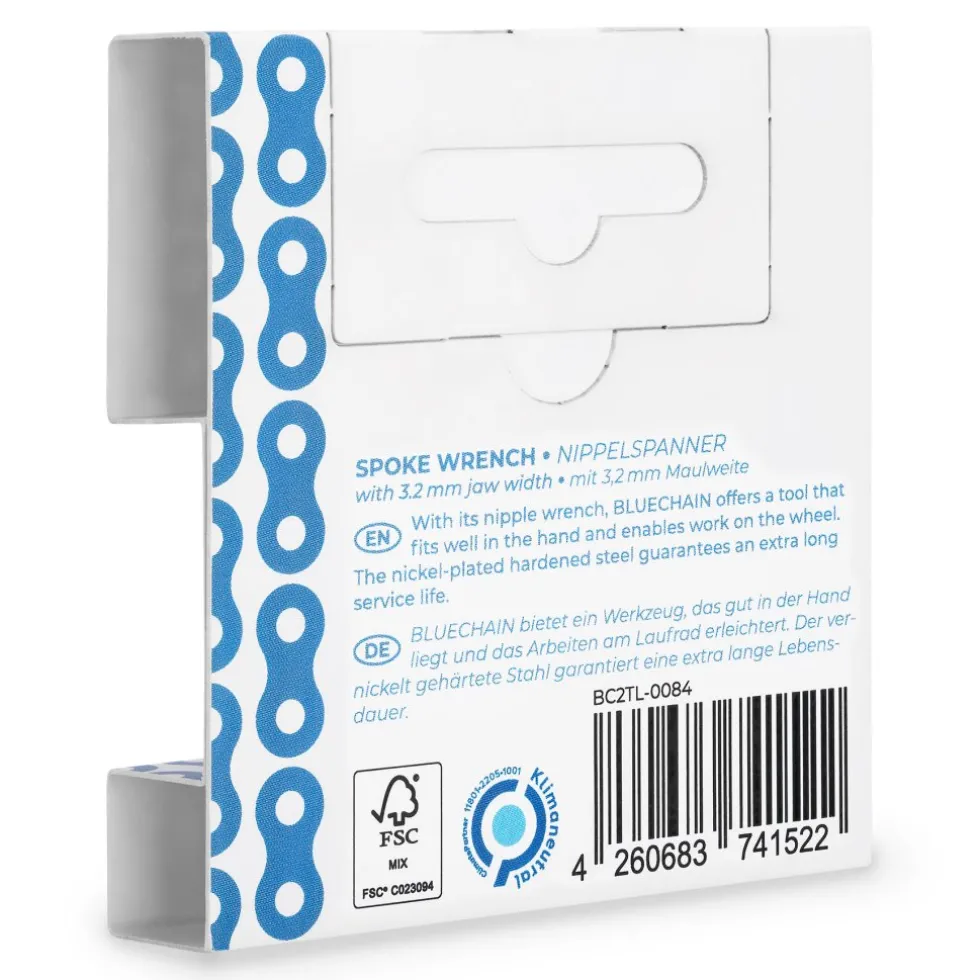 BLUECHAIN Spaaksleutel - Breedte over het vlak 3.2 mm