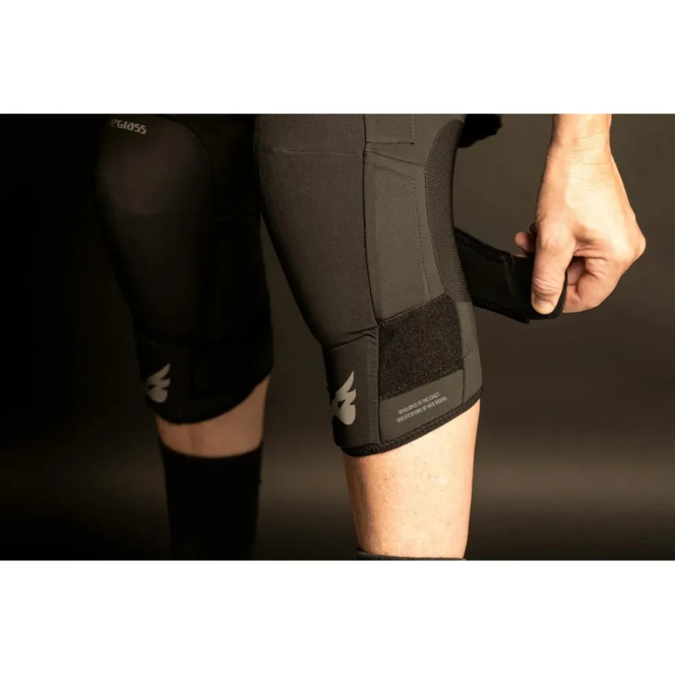 Bluegrass 3Straps Kniebeschermer - zwart