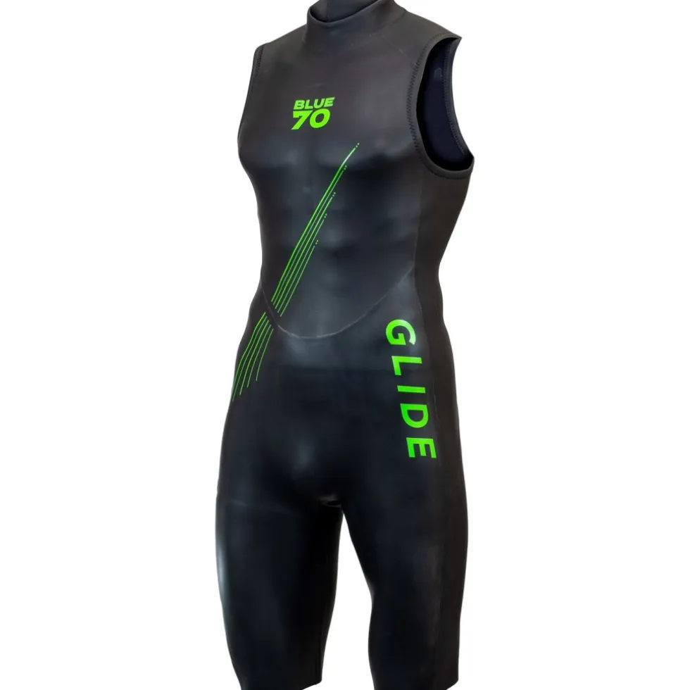blueseventy Glide SJ Wetsuit zonder Mouwen - zwart/groen